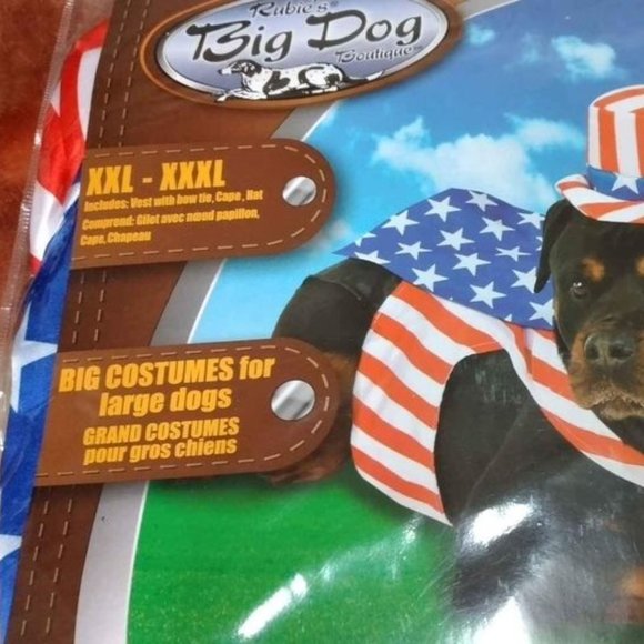 Uncle Sam Dog Costume XXL - Picture 2 of 9